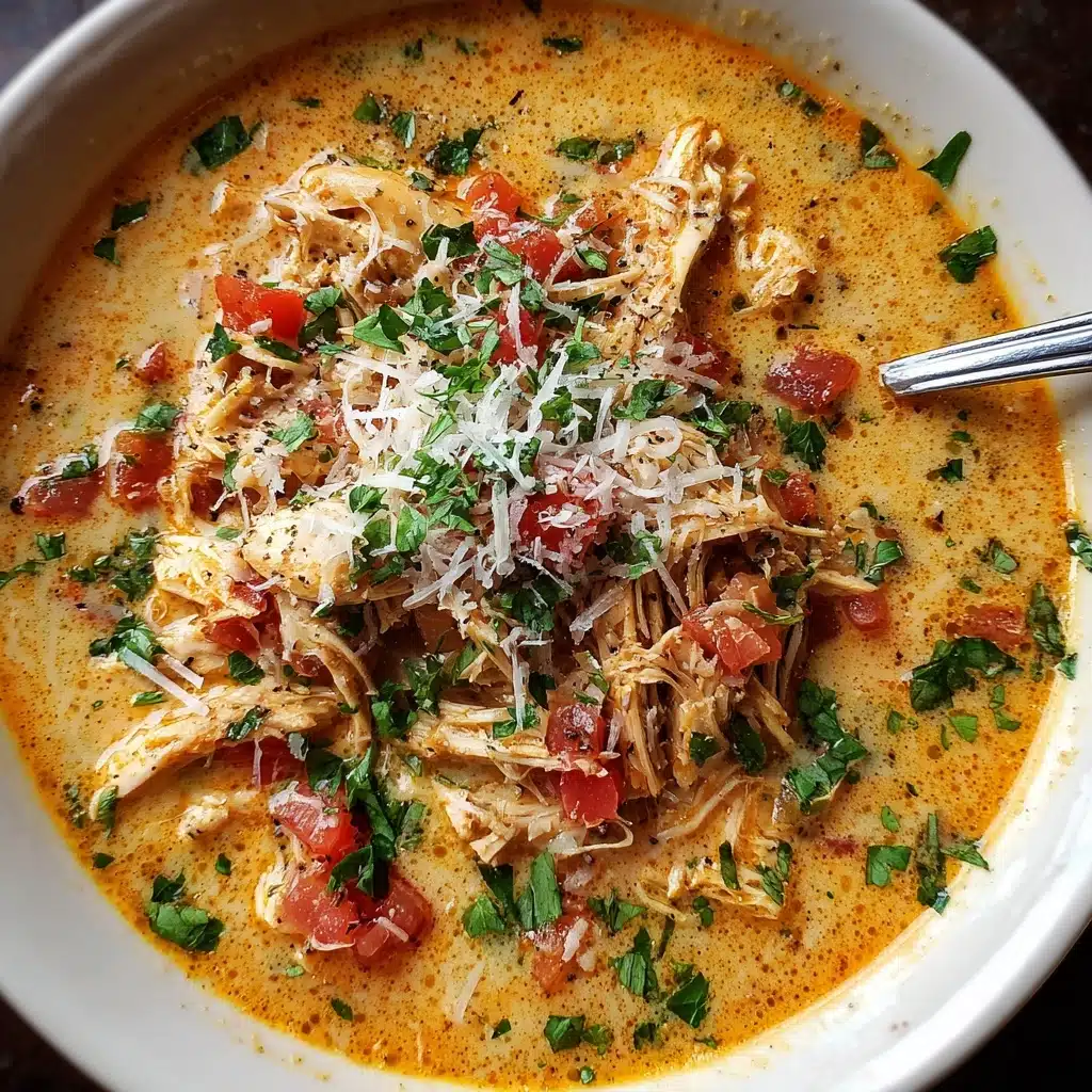 Crock Pot Creamy Chicken Parmesan Soup Recipe - Recipe Image