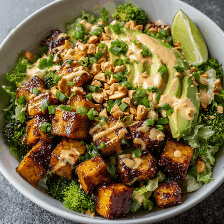 Thai Peanut Sweet Potato Buddha Bowl Recipe
