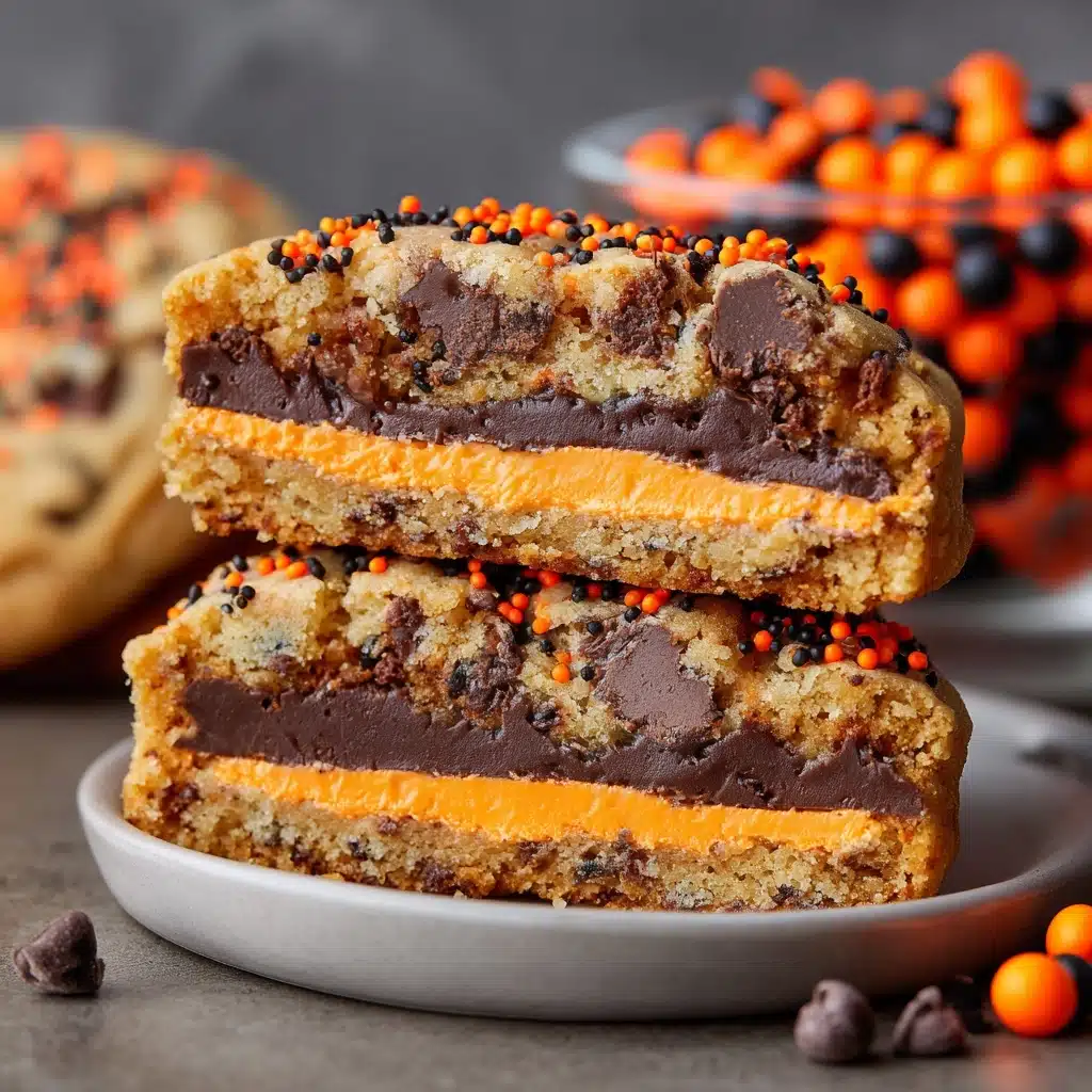 Halloween Oreo stuffed chocolate chip cookies Recipe