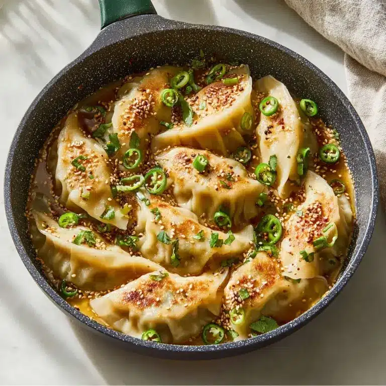 One Pan Dumpling Dinner Recipe