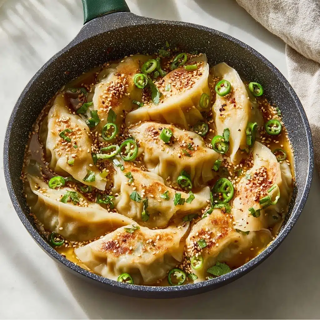 One Pan Dumpling Dinner Recipe - Recipe Image