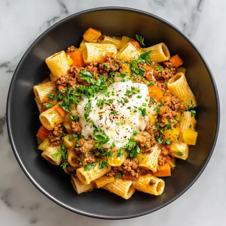 Creamy Rotel Pasta with Ground Beef Recipe