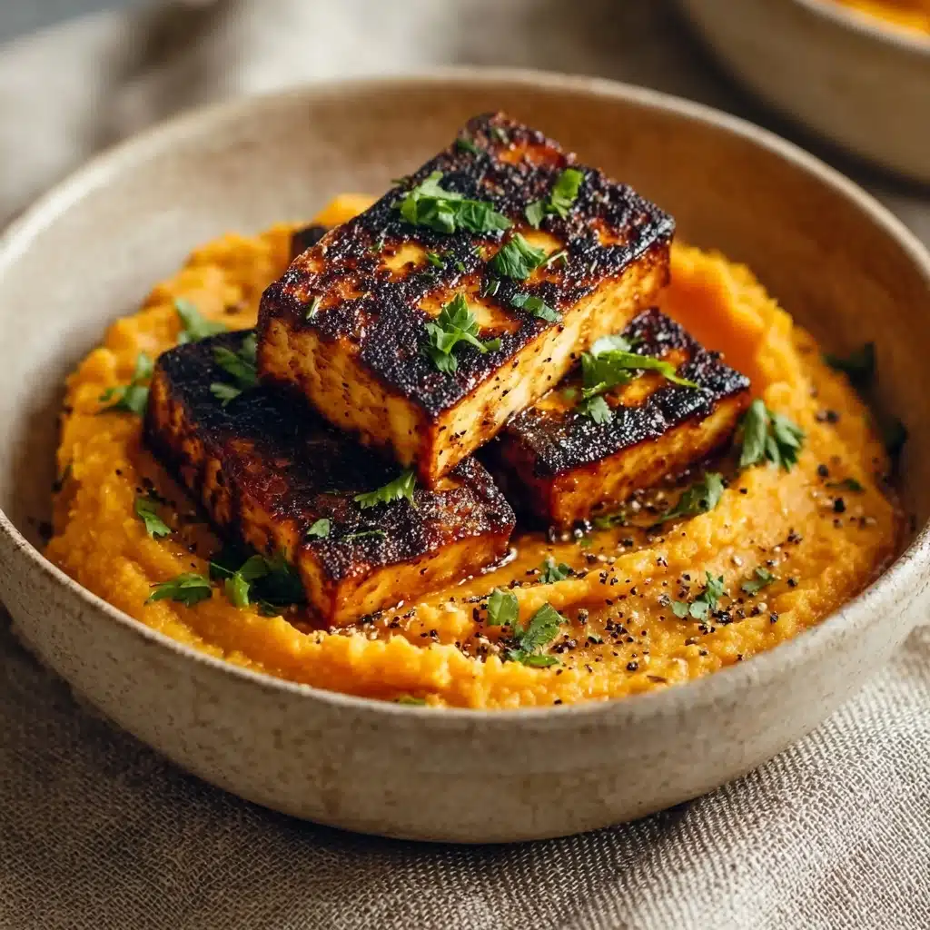 Tofu Steak with Mashed Sweet Potato Recipe - Recipe Image