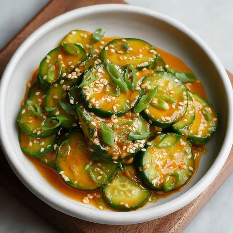 Cucumbers in Spicy Peanut Sauce Recipe
