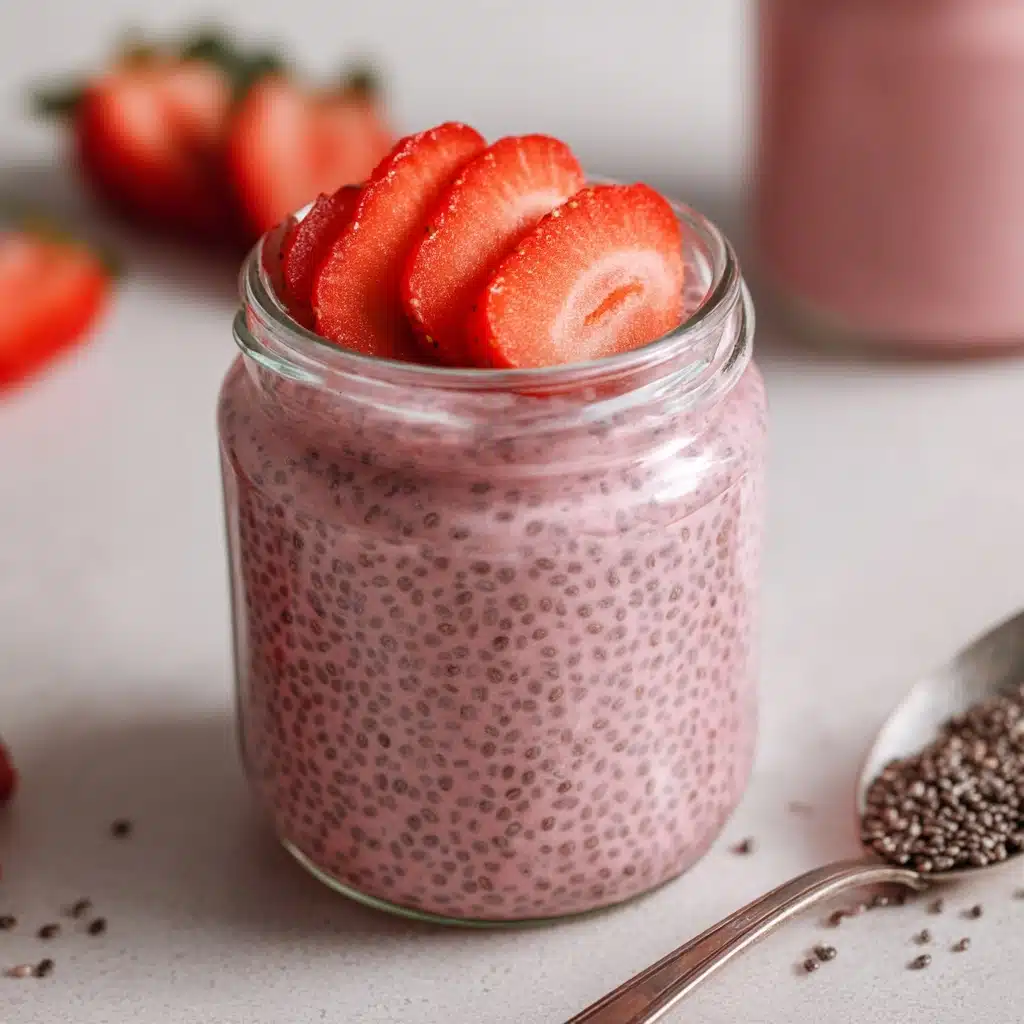 Strawberry Chia Seed Pudding with Coconut Milk Recipe - Recipe Image
