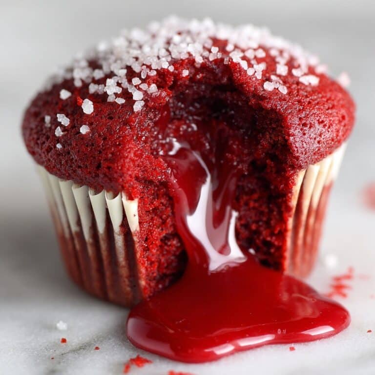 Red Velvet Molten Lava Cupcakes Recipe
