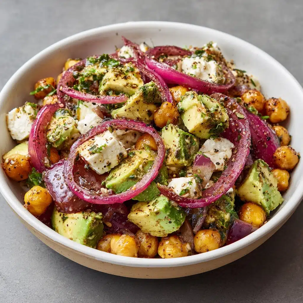 Chickpea Feta Avocado Salad Recipe - Recipe Image