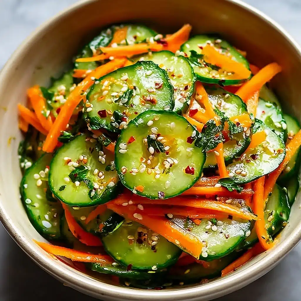 Refreshing Korean Cucumber Salad Recipe - Recipe Image