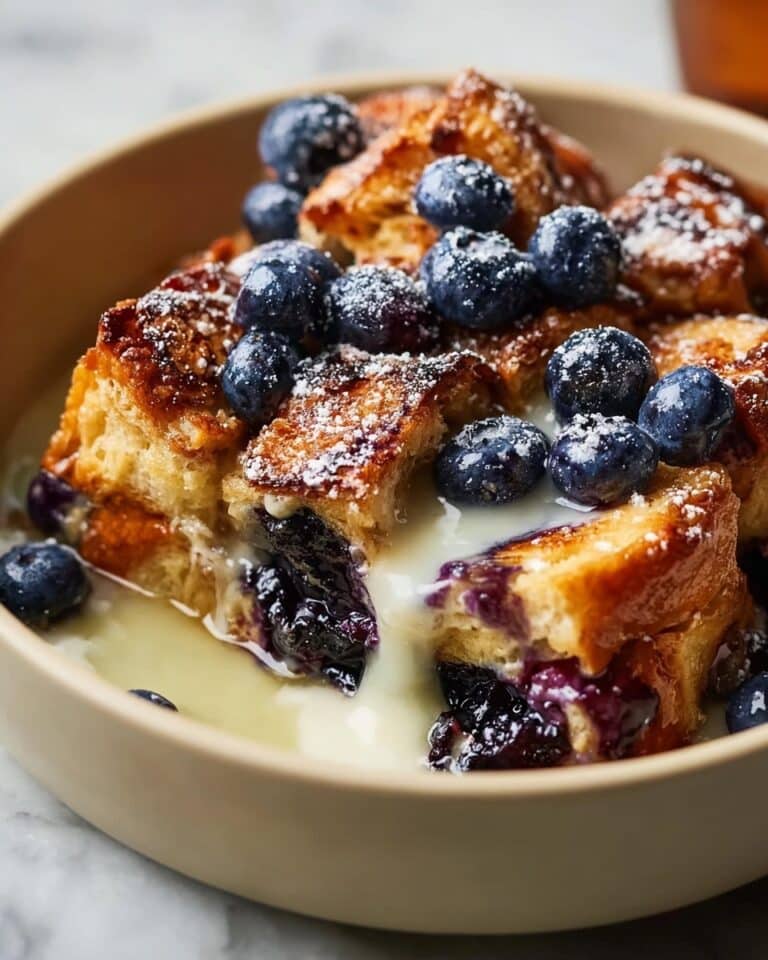 Blueberry Croissant French Toast Bake Recipe