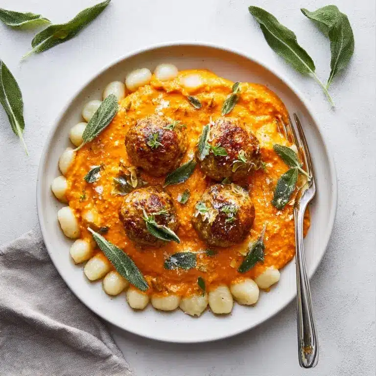 Turkey Meatballs in Pumpkin Sage Sauce Recipe