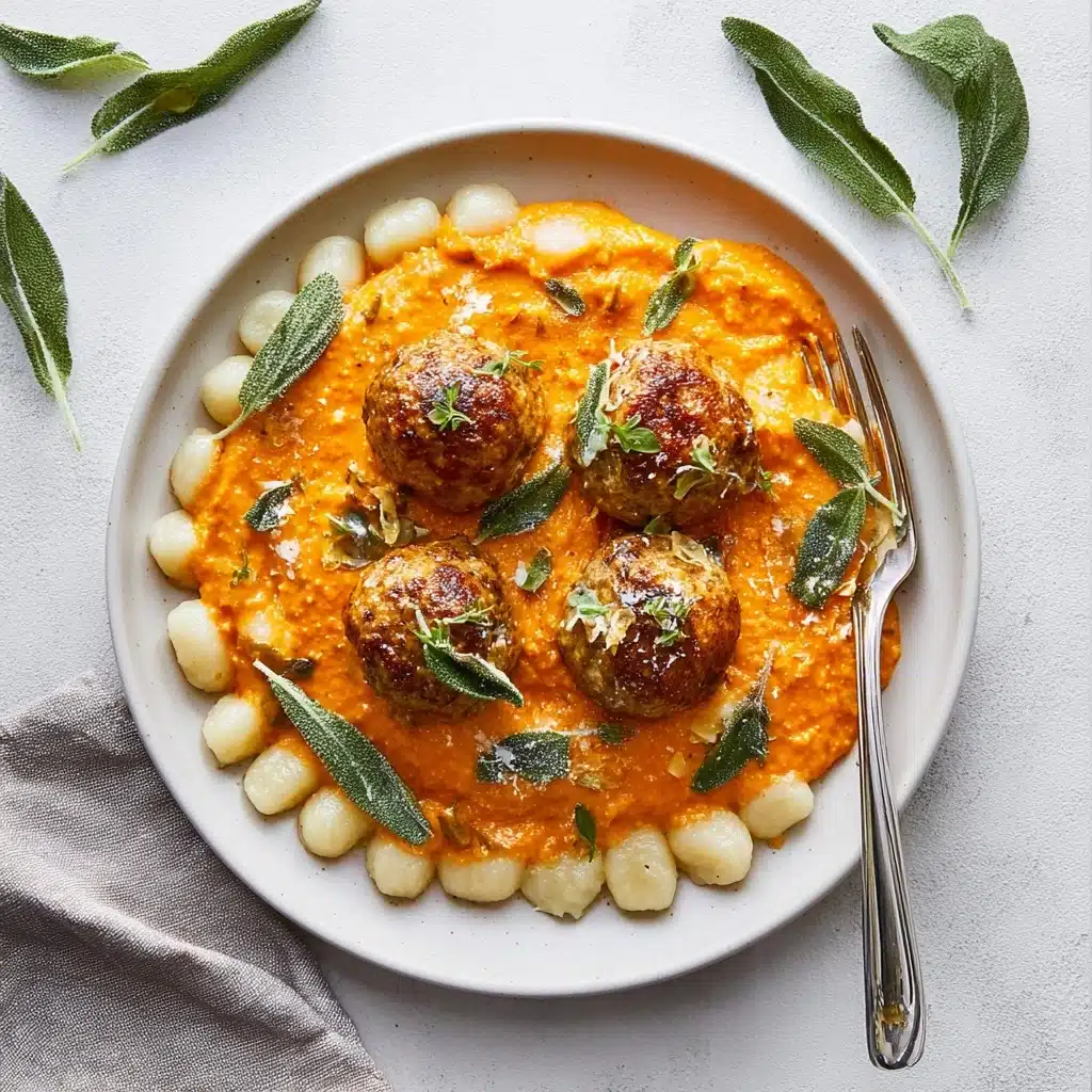 Turkey Meatballs in Pumpkin Sage Sauce Recipe