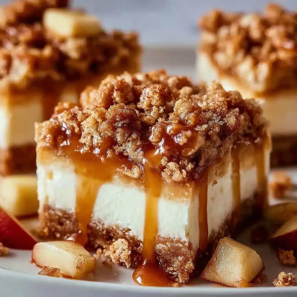 Caramel Apple Cheesecake Bars Recipe - Recipe Image