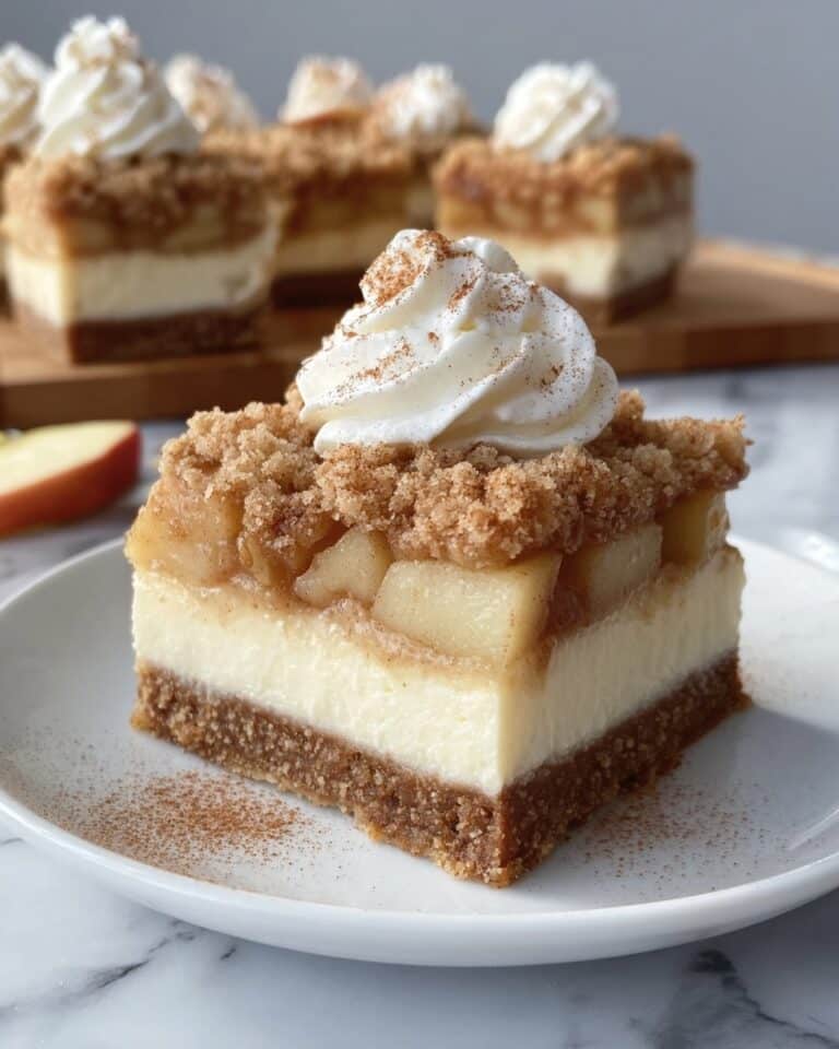 Low Carb Apple Pie Cheesecake Bars Recipe