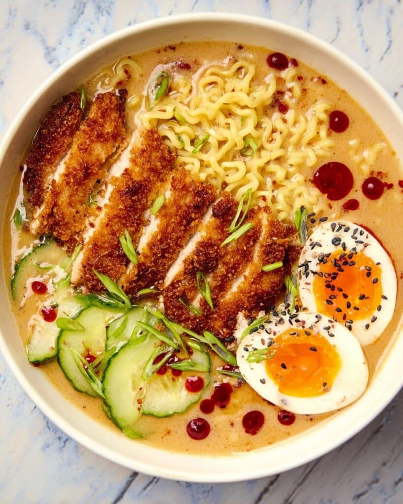 Miso Ramen with Chicken Katsu Recipe