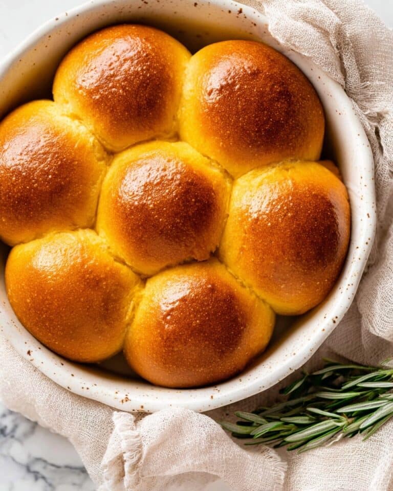 Rosemary Pumpkin Dinner Rolls Recipe