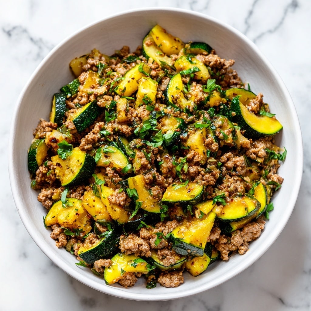 Ground Beef Zucchini Sweet Potato Skillet Recipe