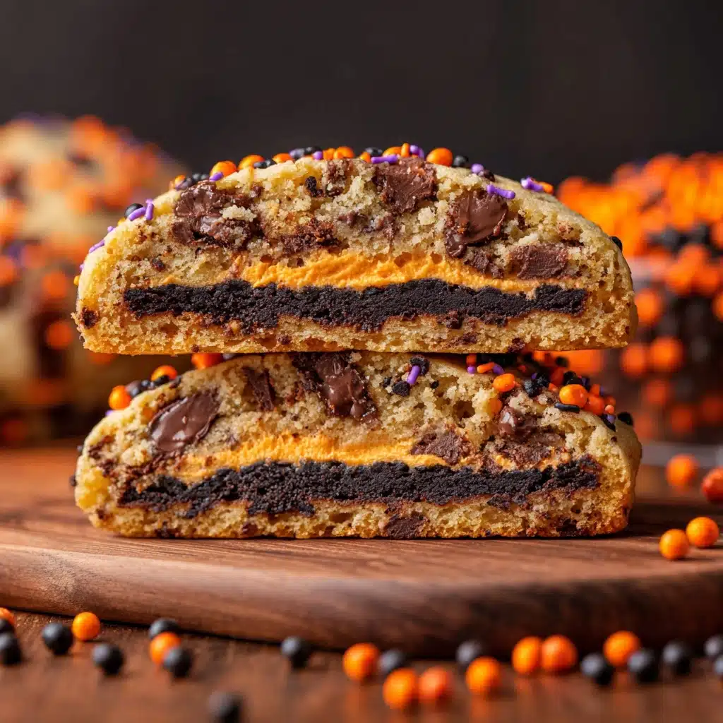 Halloween Oreo stuffed chocolate chip cookies Recipe - Recipe Image