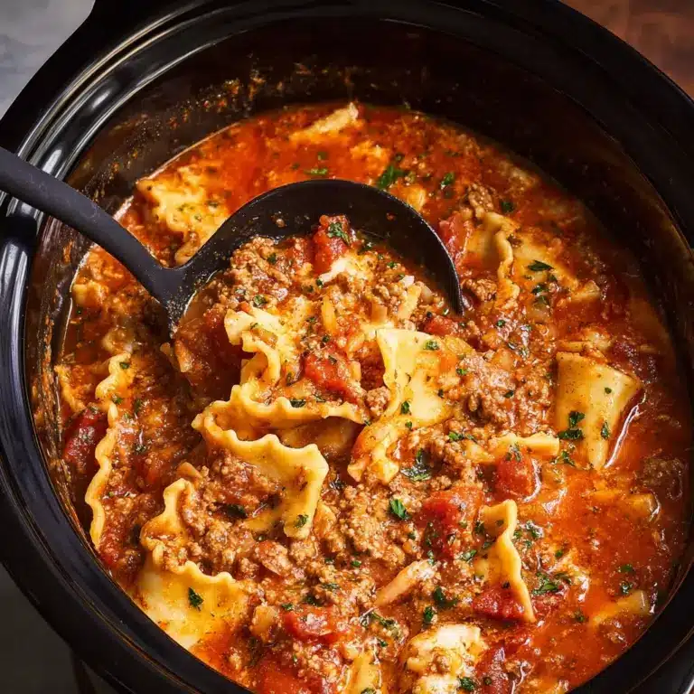 Slow Cooker Lasagna Soup Recipe