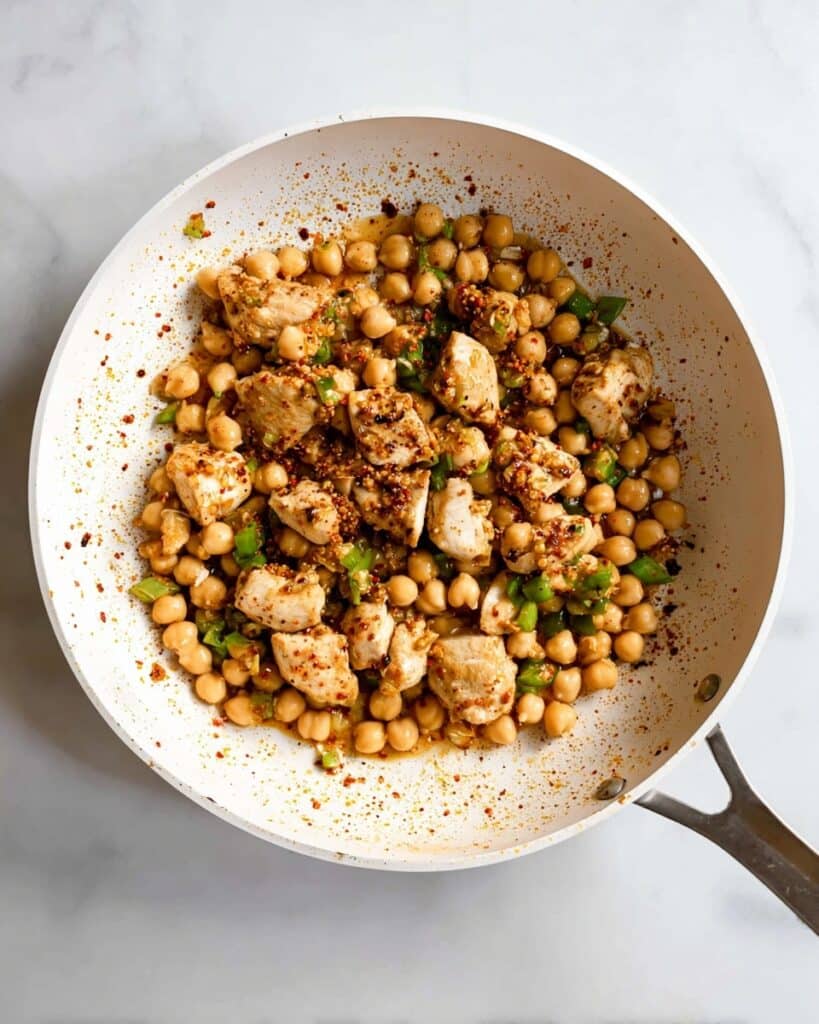 High-Protein Spicy Chicken & Chickpeas Recipe