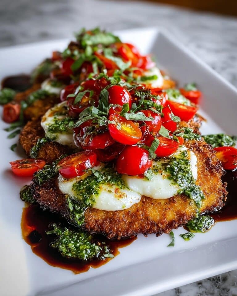 Easy 30-Minute Italian Basil Chicken Cutlets with Tomato and Mozzarella Topping Recipe