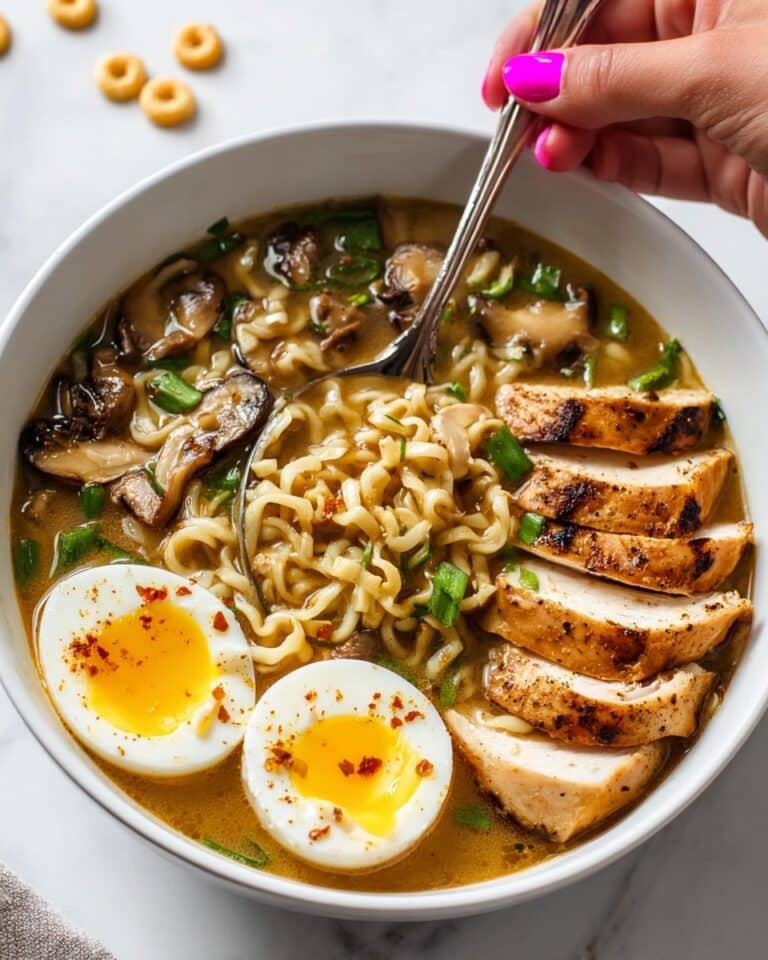 Homemade Ramen with Chicken, Mushrooms, and Bok Choy Recipe