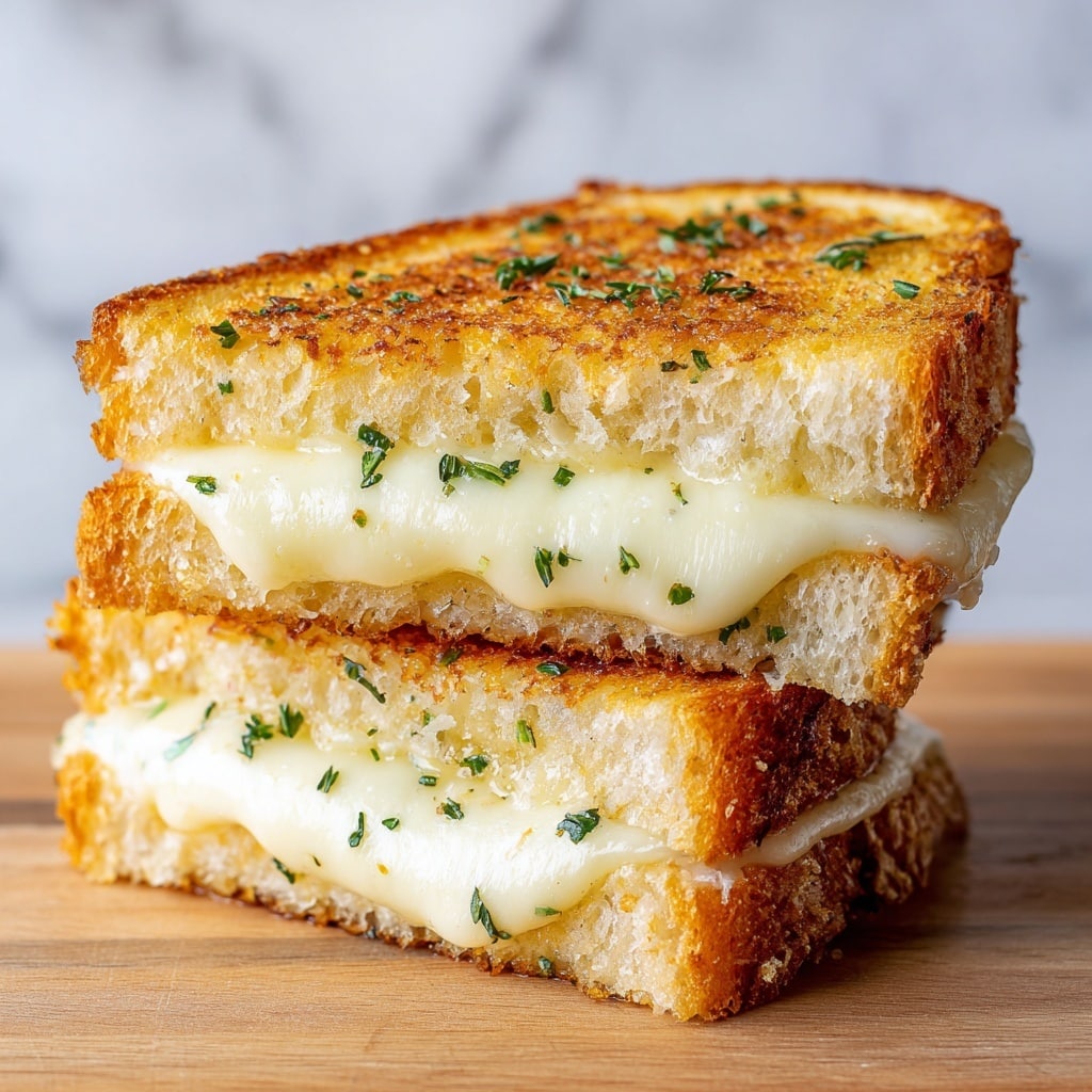 Garlic Bread Grilled Cheese Recipe