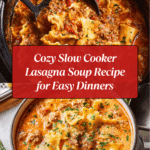 Slow Cooker Lasagna Soup Recipe