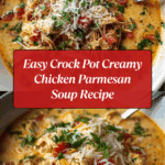 Crock Pot Creamy Chicken Parmesan Soup Recipe