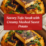 Tofu Steak with Mashed Sweet Potato Recipe