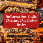 Halloween Oreo stuffed chocolate chip cookies Recipe