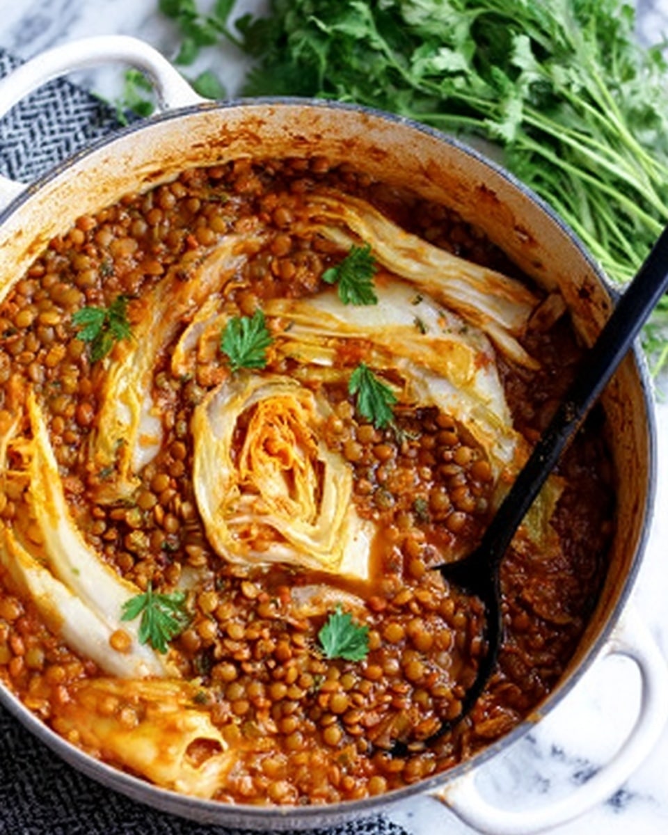 Braised Cabbage & Lentils Recipe