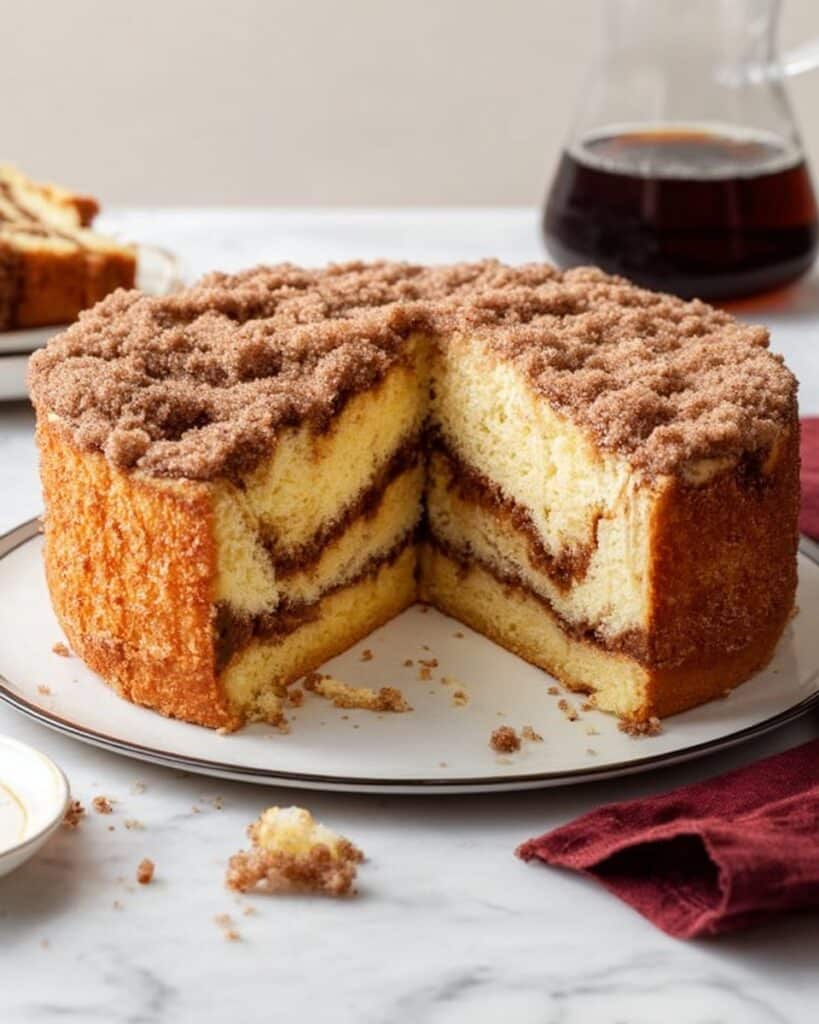 Delicious Cinnamon Walnut Coffee Cake Recipe