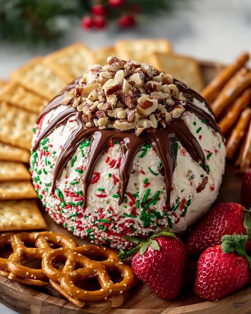 Holiday Sprinkle Cheesecake Ball: A Festive Delight! Recipe