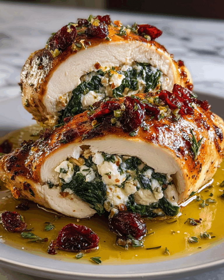Cranberry & Spinach Stuffed Chicken Breasts with Goat Cheese Recipe