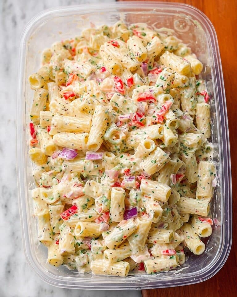 Cheddar Sour Cream Macaroni Salad Recipe