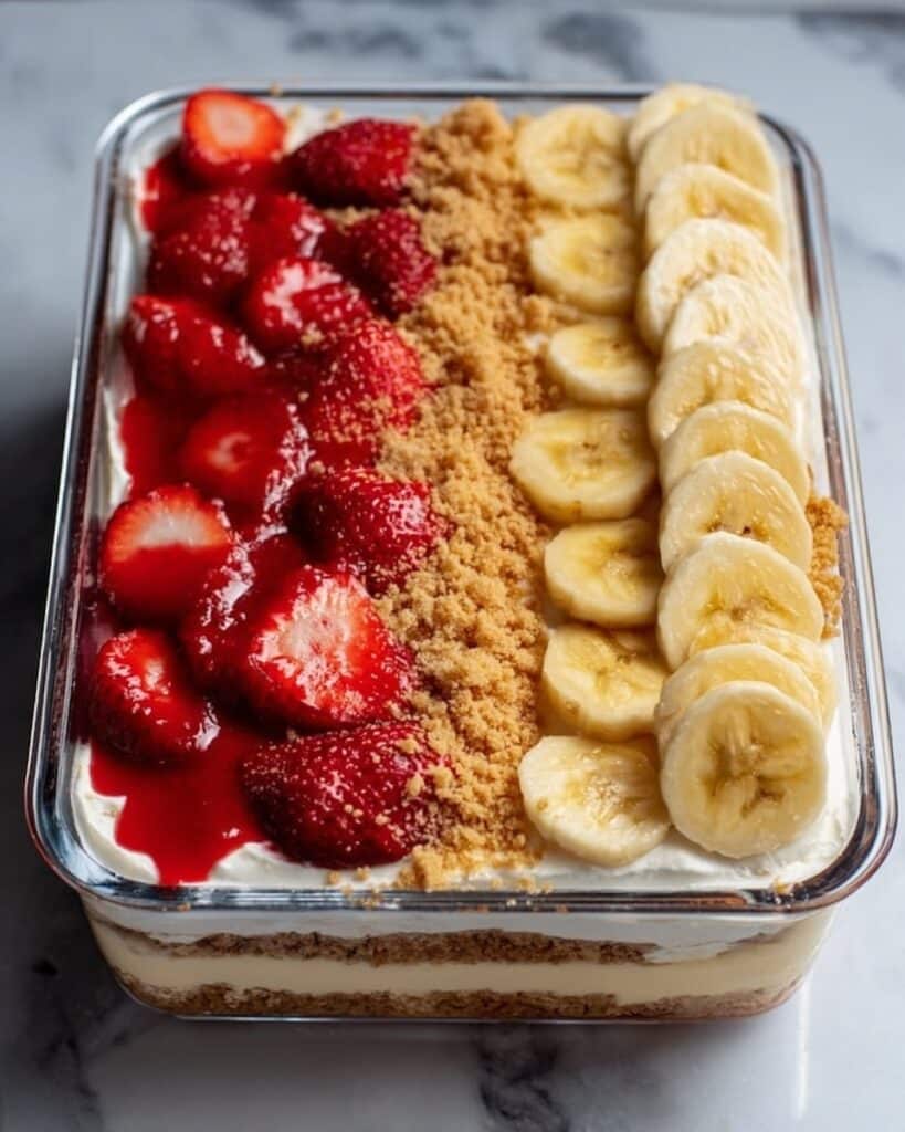 Strawberry Crunch and Banana Pudding Cheesecake Recipe