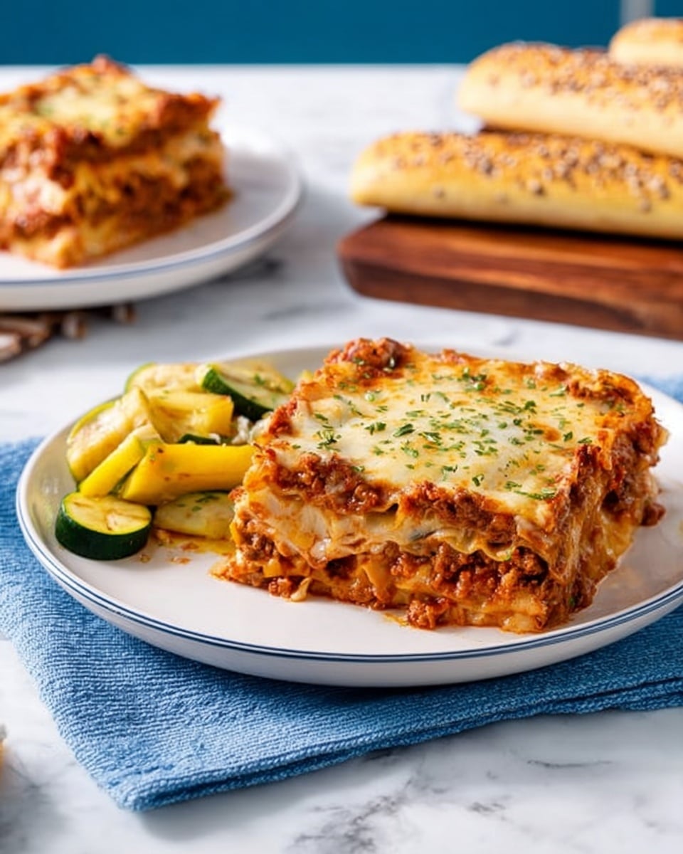 Healthy Turkey and Beef Lasagna with Whole Wheat Noodles Recipe