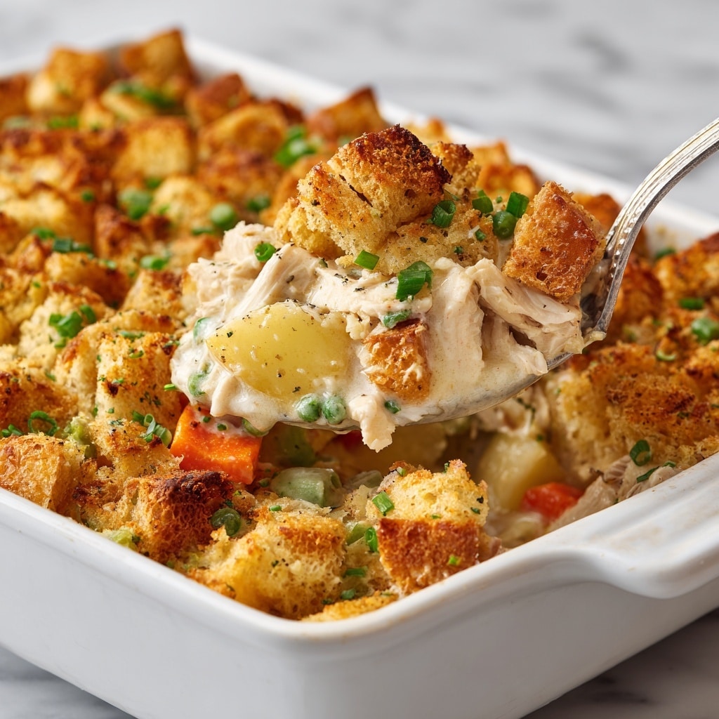 Leftover Thanksgiving Turkey Pot Pie with Stuffing Crust Recipe
