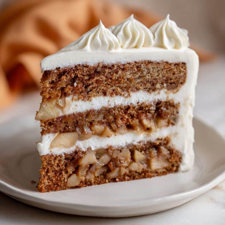 Irresistible Fresh Apple Cake with Dreamy Cream Cheese Frosting Recipe
