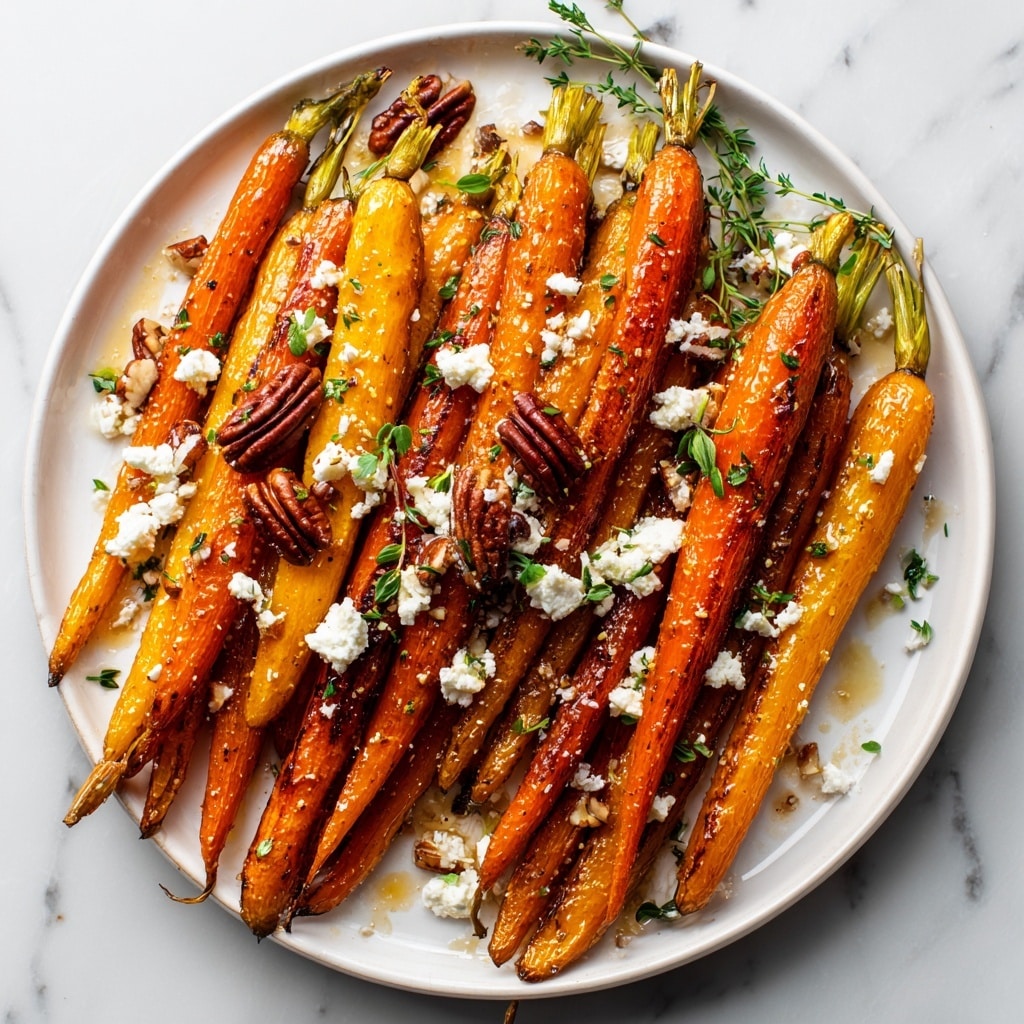 Roasted Carrots with Candied Pecan and Goat Cheese Recipe