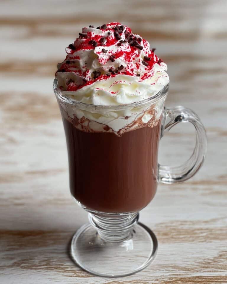 Peppermint Hot Chocolate Cocktail Recipe