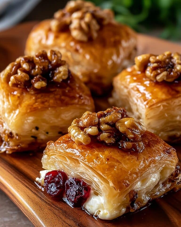 Cranberry and Walnut Baked Brie Rolls Recipe