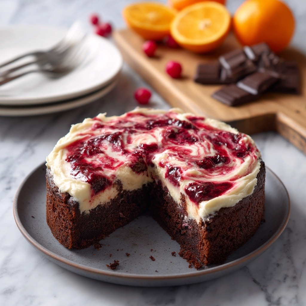 Easy Chocolate Cranberry Cake Recipe