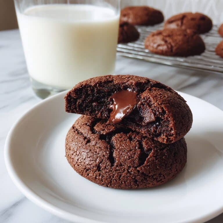 Nutella Stuffed Chocolate Cookies Recipe