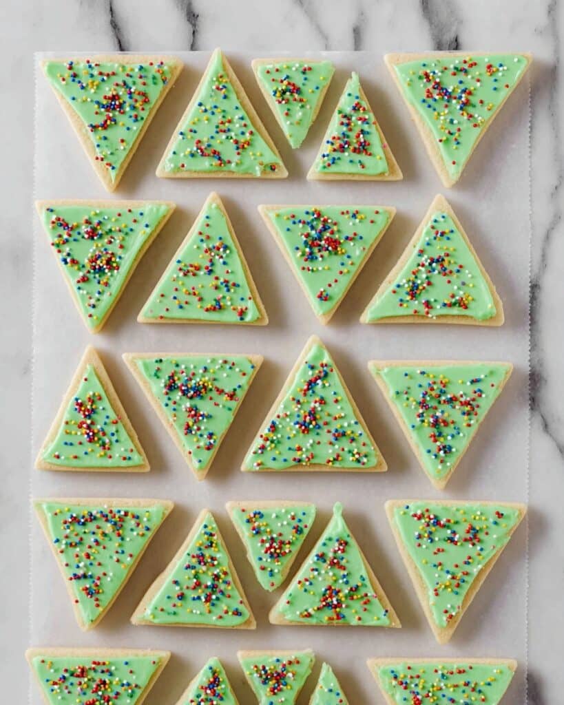 Christmas Tree Sugar Cookie Bars Recipe