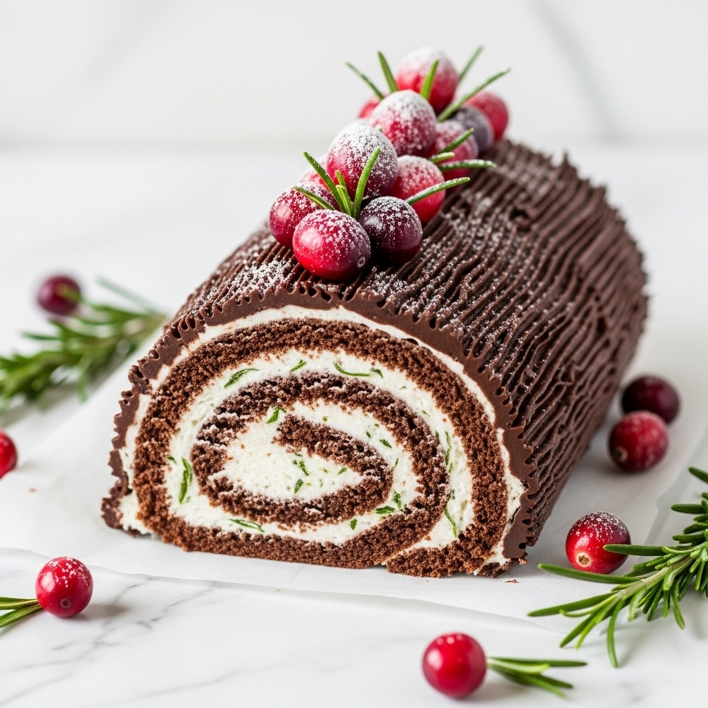 Yule Log Cake (Bûche de Noël) Recipe