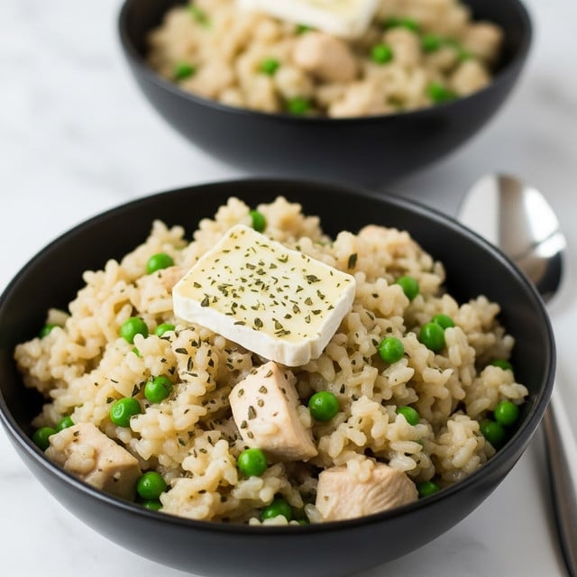 Instant Pot Chicken and Pea Risotto Recipe