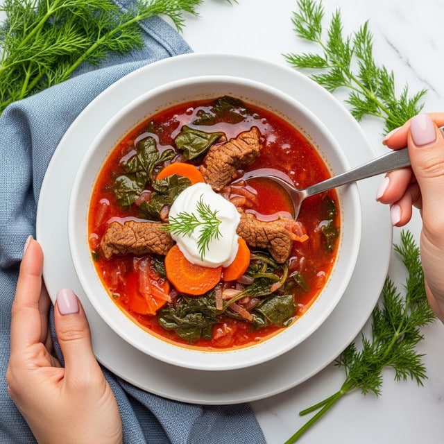 Borscht Soup with Beef Recipe