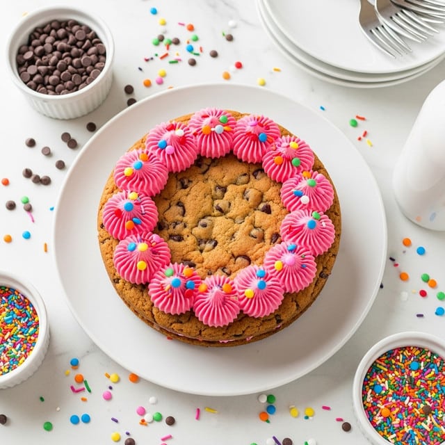Easy Chocolate Chip Cookie Cake Recipe