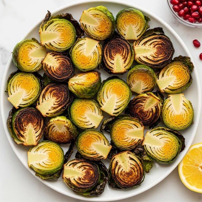 Roasted Brussels Sprouts with Citrus Maple Dressing Recipe